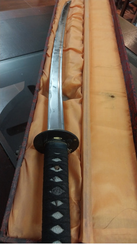 Espada Katana Samurai Acero Inoxidable Con Estuche Y En Caja