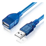 Cabo Extensão Usb 2.0 - 50 Centimetros - Azul