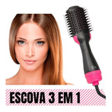 Escova Secadora Profissional Seca Alisa E Modela Cabelo Voltagem 110v