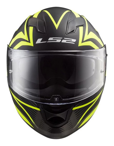 Casco Integral Ls2 Stream Evo Ff320 Jink Mate Negro Fluor 