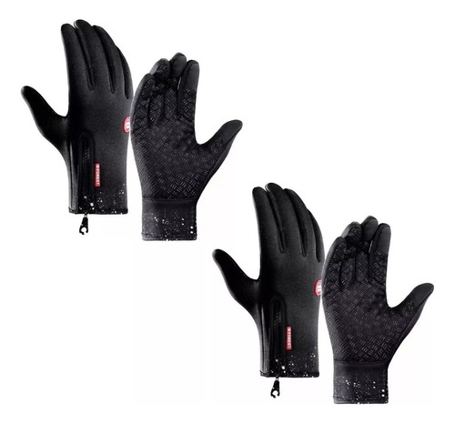 X2 Par De Guantes Termico Touch Guantes Deportivo Bicicleta 