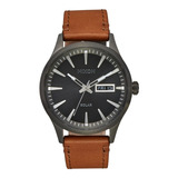 Reloj Nixon Sentry Solar Leather Gunmetal