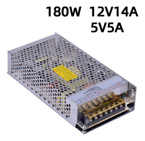 180w 12v14a-5v5a Potencia Regulada De Doble Salida