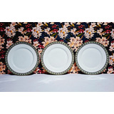 Juego De 3 Platos Playos De Porcelana Limoges U C