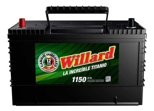 Bateria Willard Increible 27ai-1150 Hyundai H100 2006 Diesel