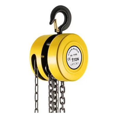 Talha Manual 1 Tonelada 1000kg Com Corrente 3 Metros Tnt