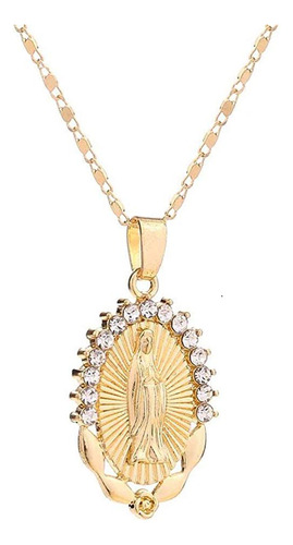 Aoask Collar Con Colgante De La Virgen María De La Joyerí.