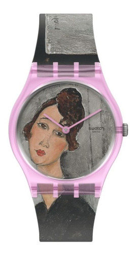 Reloj Swatch Portrait Of Dédie, By Amedeo Modigliani Gz356