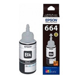 Tinta Epson Original T664 L355 L380 L395 L495 L1300 Negra