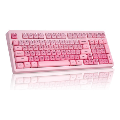 Teclado Mecánico Zornher Zh980 Foundation Pink Creamy | Meses sin interés