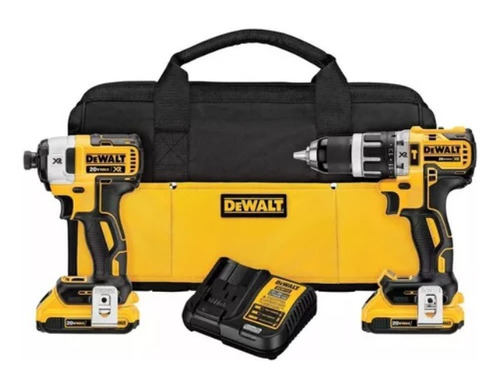 Pack Taladro Percutor + Atorni. Impacto Dewalt Dck287d2-b2