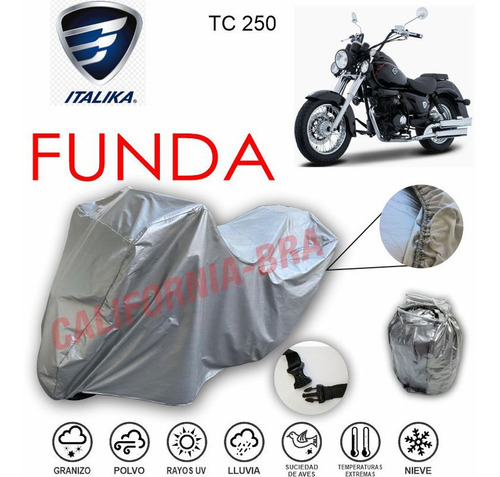 Funda Cubierta Lona Moto Cubre Italika  Opper Tc 250