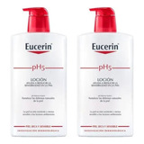 2 Botes Eucerin Crema Corporal Intensiva 1 Litro