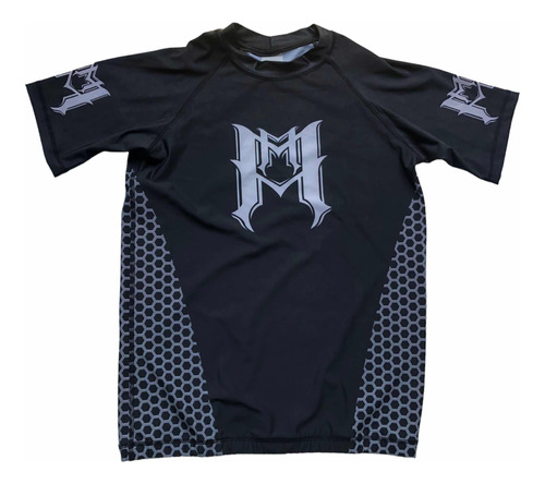 Rashguard Mmachines Mqns Ice Short Sleeve Mma Bjj Box Thai