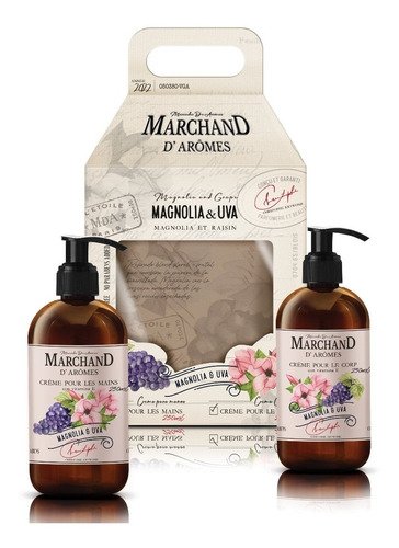 Crema De Manos Marchand D' Aromes Magnolia Y Uva + Crema Set