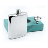 Isavage 6oz Hip Flask Square Shape 18/8 Stainless Steel M