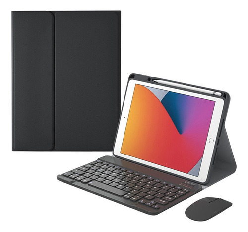 Funda Con Teclado Y Ratón Ñ Para iPad 9.7 5ª 6ª Generación