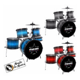 Bateria Infantil Luen Star Kids Top -  Completa C/ Nfe