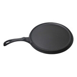 Sartén Base De Hierro Fundido 26 Cm Horno Vencort Color Negro