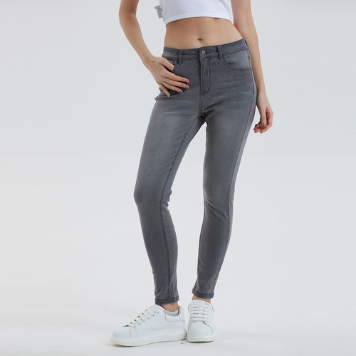 Jeans Mujer Super Skinny Estela Gris Fashion's Park