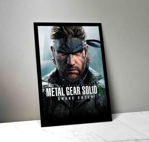 Cuadro Metal Gear Solid Delta 01 Madera & Vidrio (35x47)