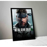 Cuadro Metal Gear Solid Delta 01 Madera & Vidrio (35x47)