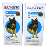 Kit 2 Bravecto Comprimidos Cães 20kg A 40kg