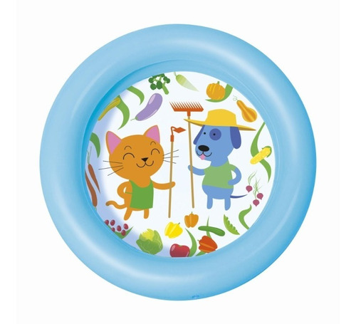 Pileta Inflable 2 Aros Translucida 61x51cm Bestway 51061 Edu