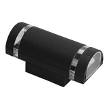 Luminaria  Spot Bidireccional De Exterior Oval Negro