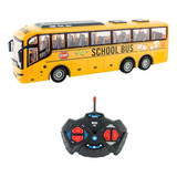 1/30 Rc School Bus Model Toys Vehículos Y Luces Led Para