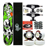 Skate Profissional Black Sheep Abec 9 Rodas Moska 53 Mm