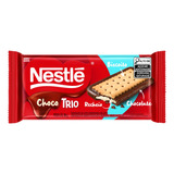 Chocolate Ao Leite Ao Leite Com Biscoito De Chocolate E Baunilha Choco Trio Nestlé  Pacote 90 G