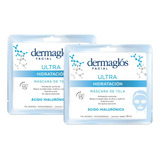 Pack 2 Dermaglós Ultra Hidratación Máscara De Tela Facial