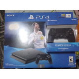 Playstation 4 Slim + 2 Mandos Y 2 Jugos Fisicos