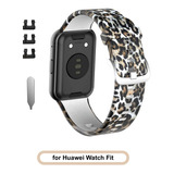 Correa De Silicona Para Huawei Watch Fit - Leopard