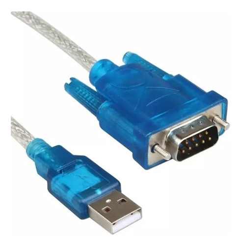 Cable Usb A Serial Db9 Rs232 9 Pin Color Azul