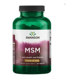 Msm Cartílago, Colágeno, Tendones 1500mg/120tab Swanson