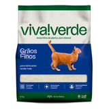 Areia Higiênica Para Gatos Viva Verde Grãos Finos 4kg