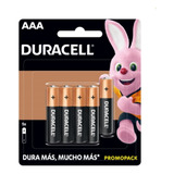 10 Paq C/5 Pilas Baterías Alcalina Triple Aaa Duracell 1.5v