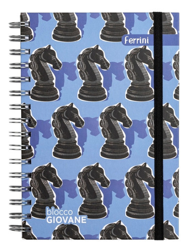 Libreta Ejecutiva Agenda Premium Pasta Dura Italiana Ferrini Color Ajedrez