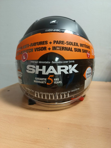 Casco Moto Abierto Doble Visor Shark Nano Mate Talle L Saldo