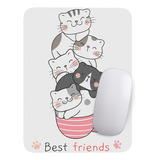 Mouse Pad Gato Gatito Arte De Animales - 17cm X 21cm D18