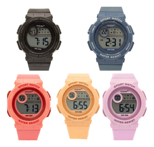 Reloj Digital Deportivo Para Mujer Niños Luz Cronómet Lon021