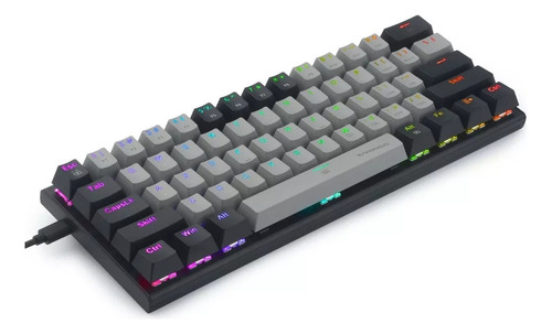 E-yooso Z-11 Gamer Keyboard 61 Teclas Inglés Us Con Luz Rgb