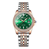 Reloj De Cuarzo Chenxi Con Diamantes De Imitación Para Mujer