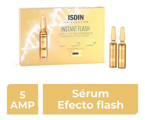 Ampolla Instant Flash Isdin Isdinceutics Día/noche Para Todo Tipo De Piel De 2ml- Pack X 5 Unidades