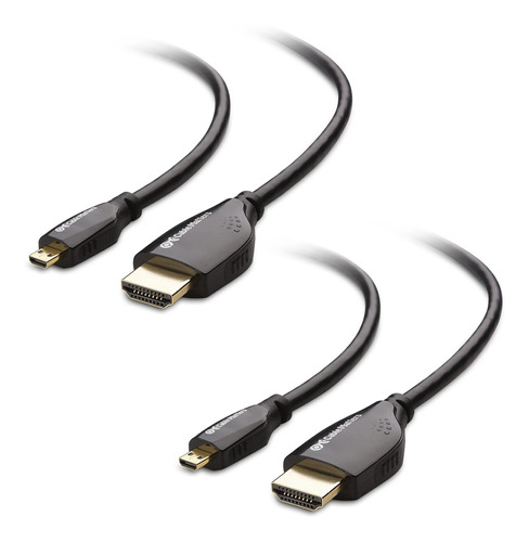 El Cable Es Importante Cable Micro Hdmi De Alta Velocidad De 2 Metros Con Ethernet - Listo Para Resolución 3d Y 4k