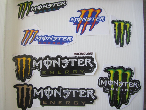 Sticker Tuning Moto Auto Monster Michelin Motorex Maxima Foto 5