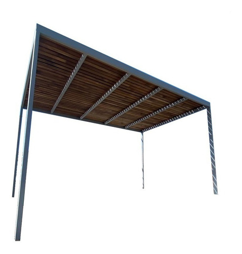 Pérgola De Hierro Y Madera