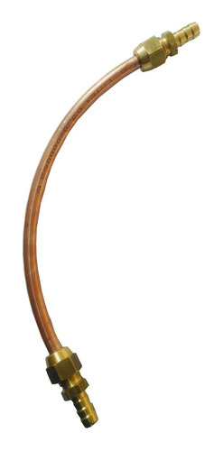 Cano Tubo De Cobre Gás De Cozinha 3/8 Bico Mamadeira0,20cm